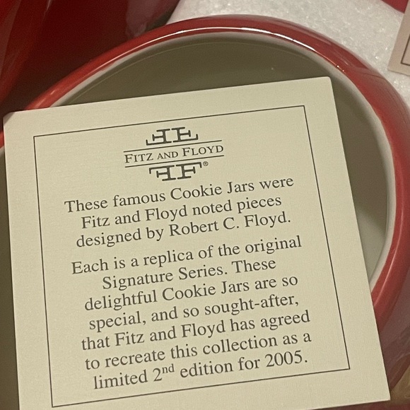 Fitz and Floyd Santa on a Motorcycle Cookie Jar limited edition rare Christmas - Picture 10 of 13